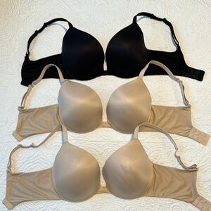 Wacoal Bras 32DD lot of 3 padded underwire